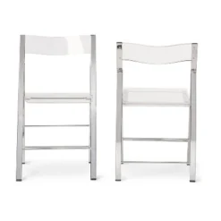 Set Of 2 Acrylic Foldable Chairs Clear - Baxton Studio -Baxton Studio Sale Shop GUEST d8453e8a 09b7 46bf 85c8 b50ccd489d6d
