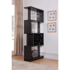 Robin Contemporary 4 Tier Wine Stand - MiBasics -Baxton Studio Sale Shop GUEST d8501a41 3aad 4875 bd1b feab9c8de047