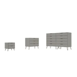 Rockefeller 10 Drawer Dresser, 3 Drawer Dresser And 2 Drawer Nightstand Set - Manhattan Comfort 24 Rockefeller 10 Drawer Dresser, 3 Drawer Dresser And 2 Drawer Nightstand Set - Manhattan Comfort -Baxton Studio Sale Shop GUEST d8895036 52f7 49e5 9f0f c3719ed68e26