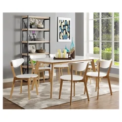 59" Retro Modern Wood Kitchen Dining Table - Saracina Home 6 59" Retro Modern Wood Kitchen Dining Table - Saracina Home -Baxton Studio Sale Shop GUEST d8e12fab 34b9 43d6 bd50 4047f2e9c027