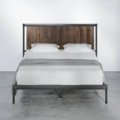 Queen Wesley Metal Platform Bed Frame Brown - ZINUS -Baxton Studio Sale Shop GUEST d977178d 95cd 45fb 86f2 e0224a752134