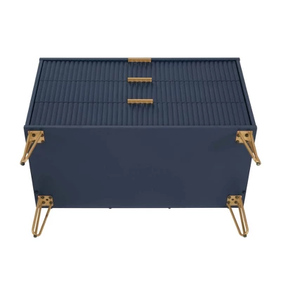 Manhattan Comfort Dumbo 3pc 5 Drawer Dresser, 3 Drawer Dresser And Nightstand Set 8 Manhattan Comfort Dumbo 3pc 5 Drawer Dresser, 3 Drawer Dresser And Nightstand Set - Image 8