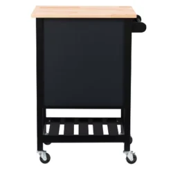 Sage Wood Kitchen Cart Black - CorLiving -Baxton Studio Sale Shop GUEST dab07784 2eeb 41e1 96ba 3d23a16cf83b