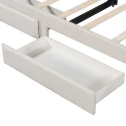 ModernLuxe Twin XL Size Extendable Daybed, Twin XL To King Storage Bed Frame With Two Drawers And LED Light -Baxton Studio Sale Shop GUEST dad2c10d 5291 4959 932d 1952519a3253