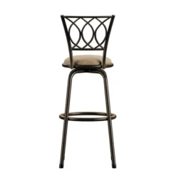 Set Of 3 Camilla Adjustable Swivel Barstool Scroll Back Peat Brown - Inspire Q -Baxton Studio Sale Shop GUEST db13c799 96dd 47d6 a8e8 880da9acf8f5