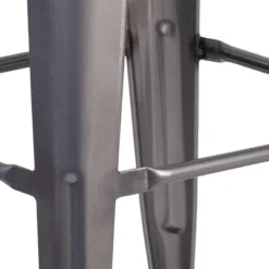 Merrick Lane Set Of 4 30 Inch Tall Clear Coated Gray Metal Bar Counter Stool With Textured Walnut Elm Wood Seat 16 Merrick Lane Set Of 4 30 Inch Tall Clear Coated Gray Metal Bar Counter Stool With Textured Walnut Elm Wood Seat -Baxton Studio Sale Shop GUEST db4cfa9d 126f 4f68 9976 ebaa5bb5a33d