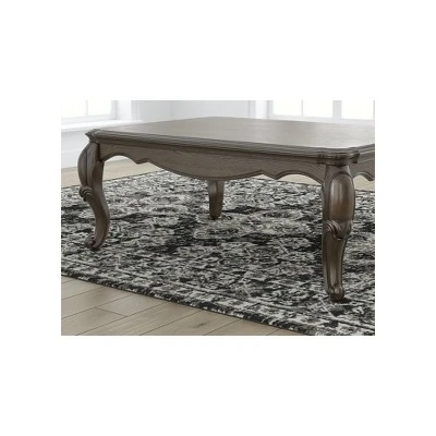 Signature Design By Ashley Maylee Coffee Table With Dark Brown Finish And Cabriole Legs 2 Signature Design By Ashley Maylee Coffee Table With Dark Brown Finish And Cabriole Legs - Image 2