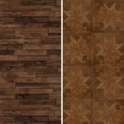 6" Double Sided Walnut Wood Pattern Canvas Room Divider Brown - Oriental Furniture -Baxton Studio Sale Shop GUEST db80c926 e2ca 4e25 b8b3 6207a36852ae