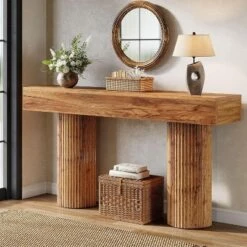 Tribesigns Farmhouse Console Table, 63-Inch Long Wooden Entryway Table Behind The Couch 11 Tribesigns Farmhouse Console Table, 63-Inch Long Wooden Entryway Table Behind The Couch -Baxton Studio Sale Shop GUEST db81ce58 cf3c 492c 9b3f 604428ddcbdc