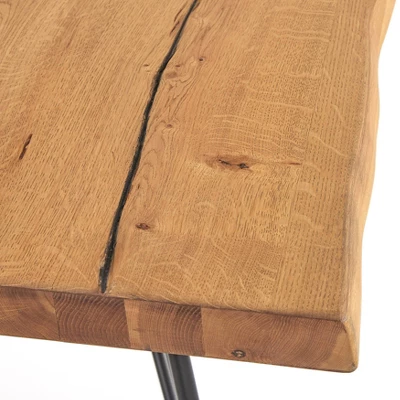 Phyllis Dining Table Natural/Black - Lifestorey 3 Phyllis Dining Table Natural/Black - Lifestorey - Image 3