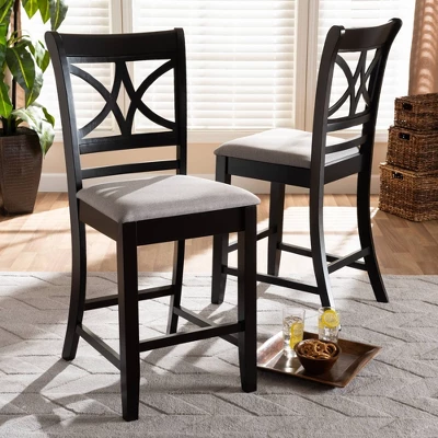 Set Of 2 Chandler Pub Chair - Baxton Studio 4 Set Of 2 Chandler Pub Chair - Baxton Studio - Image 4