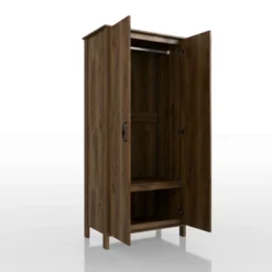 Andreasson Wardrobe Closet Distressed Walnut - HOMES: Inside + Out -Baxton Studio Sale Shop GUEST dcc6ec2d c2dc 4807 946f 8c6ee565a4e6