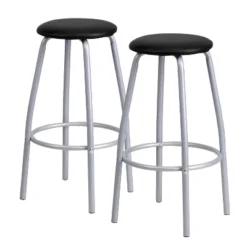 Emma And Oliver Bar Height Table Set With Padded Stools -Baxton Studio Sale Shop GUEST dcca2e5a a0c8 44db aed6 4dbf694a87a3