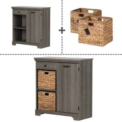 Versa 1 Door Storage Cabinet Gray Maple - South Shore 9 Versa 1 Door Storage Cabinet Gray Maple - South Shore - Image 9