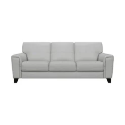 87" Bergen Genuine Leather Square Arm Sofa - Armen Living