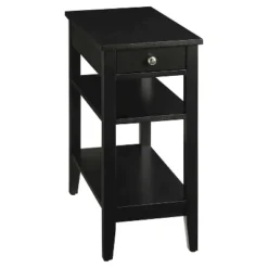 American Heritage 3 Tier End Table With Drawer - Breighton Home -Baxton Studio Sale Shop GUEST dd3e3bca 39b0 41ed 9c8b aad2387d693c