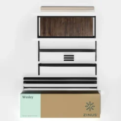 Queen Wesley Metal Platform Bed Frame Brown - ZINUS -Baxton Studio Sale Shop GUEST ddac5708 8774 472b b23f 94ce5e8d44c2