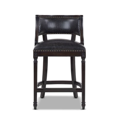 Jennifer Taylor Home Paris 26.5 Inch Farmhouse Counter Height Bar Stool With Backrest 5 Jennifer Taylor Home Paris 26.5 Inch Farmhouse Counter Height Bar Stool With Backrest - Image 5