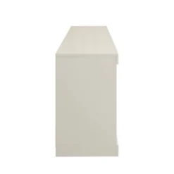 Open Compartments And Sliding Door TV Stand For TVs Up To 78" Off White/Oak - The Urban Port -Baxton Studio Sale Shop GUEST de41f865 dbbc 463e 8643 498abc6121f7