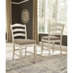Realyn Counter Height Barstool Chipped White - Signature Design By Ashley