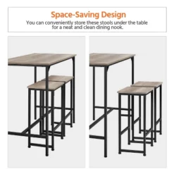 Yaheetech Industrial Counter Height Table Set For Dining Room -Baxton Studio Sale Shop GUEST df8f765e 6fe9 49d5 8663 0f29670520e0