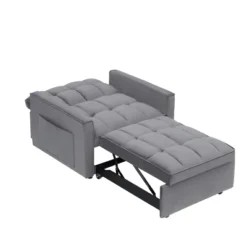 Sofa Bed Chair 3 In 1 Convertible, Recliner, Single Recliner, Suitable For Small Spaces With Adjustable Back 13 Sofa Bed Chair 3 In 1 Convertible, Recliner, Single Recliner, Suitable For Small Spaces With Adjustable Back -Baxton Studio Sale Shop GUEST dfa0923b 1ea2 4255 9d08 4421cf7f1c07