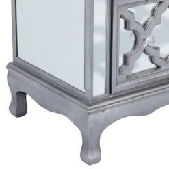 Glam Quatrefoil Mirror And Wood Storage Chest Gray - Olivia & May -Baxton Studio Sale Shop GUEST dff4e0f0 ec3e 492c 9f81 9927677ae9b4