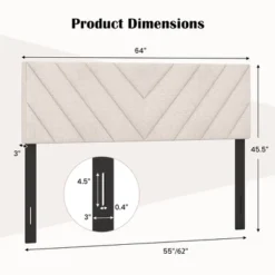 Tangkula Linen Fabric Upholstered Headboard Rectangular Headboard W/ Solid Wood Legs 16 Tangkula Linen Fabric Upholstered Headboard Rectangular Headboard W/ Solid Wood Legs -Baxton Studio Sale Shop GUEST e0281e81 1e32 45d0 897f bd57ace38184