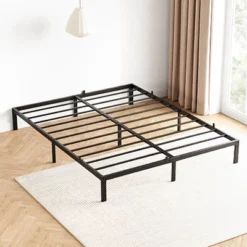 6 To 14 Inch Bed Frame With Under Bed Storage, Heavy Duty Metal Platform - Easy Assembly, No Box Spring Needed, Black -Baxton Studio Sale Shop GUEST e02b9fd2 1127 4371 a639 57389ceacba6