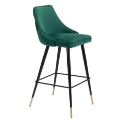 29.5" Luxe Velvet Barstool - ZM Home -Baxton Studio Sale Shop GUEST e0c47726 b191 40b6 af00 60825d59e351