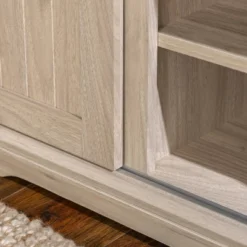 48" Transitional Sliding Door Wood And Metal Bench - Saracina Home -Baxton Studio Sale Shop GUEST e191b3ca 553b 4cdc be22 c667d4f4d189