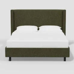 Austin Wingback Platform Bed In Tweed - Threshold™