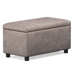 34" Essex Storage Ottoman And Benches - WyndenHall -Baxton Studio Sale Shop GUEST e1f874f1 b6ec 4e2a a38f aebea8c512dd