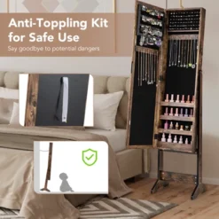 Tangkula Jewelry Mirrored Cabinet Armoire Organizer Storage Box W/ Stand Christmas Gift 16 Tangkula Jewelry Mirrored Cabinet Armoire Organizer Storage Box W/ Stand Christmas Gift -Baxton Studio Sale Shop GUEST e1fb1dca e38b 4de5 9f39 ab0c3610762b