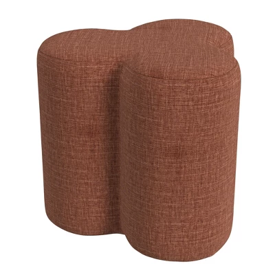 HomePop Clover Shaped Chenille Ottoman 3 HomePop Clover Shaped Chenille Ottoman - Image 3