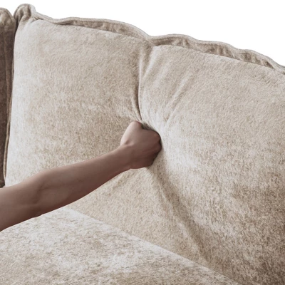 WJShome Velvet Modular Sectional Sofa With Chaise,111" Modern L-Shaped Couch For Living Room With Removable Cushions And 8" High Metal Legs 5 WJShome Velvet Modular Sectional Sofa With Chaise,111" Modern L-Shaped Couch For Living Room With Removable Cushions And 8" High Metal Legs - Image 5