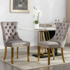 Modern Upholstered Dining Chairs Set Of 2, Dining Chairs With High Back,Velvet Cushion Dining Chairs For Kitchen Or Dining Room-Maison Boucle 35 Modern Upholstered Dining Chairs Set Of 2, Dining Chairs With High Back,Velvet Cushion Dining Chairs For Kitchen Or Dining Room-Maison Boucle -Baxton Studio Sale Shop GUEST e2a94185 84ad 4cdb 8492 1c265fc2f442
