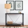 Modern Industry Metal/Wooden Console Table - Glitzhome