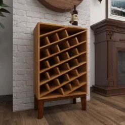 Modern Wood Wine Rack Brown - Olivia & May -Baxton Studio Sale Shop GUEST e2b92a45 2b68 4831 864b af4e36553de9