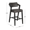 Snyder Stationary Barstool Black - Hillsdale Furniture