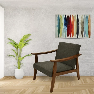 Zenvida Mid Century Modern Accent Armchair Solid Hardwood Upholstered 2 Zenvida Mid Century Modern Accent Armchair Solid Hardwood Upholstered - Image 2