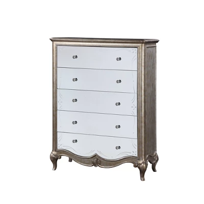 42" Esteba Chest Antique Champagne - Acme Furniture 1 42" Esteba Chest Antique Champagne - Acme Furniture