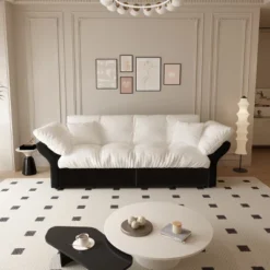 GDFStudio Lockbourne 74.8" Pull Out Velvet Tufted Sofa Bed, 3-in-1 Convertible