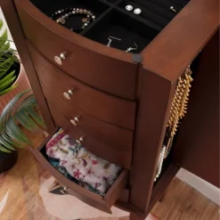 Francesca Jewelry Armoire Merlot Brown - Powell Company -Baxton Studio Sale Shop GUEST e4330204 dbf1 448e 8fe9 b29cda1df4c6