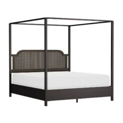 Melanie Wood And Metal Canopy Bed Oiled Bronze - Hillsdale Furniture 27 Melanie Wood And Metal Canopy Bed Oiled Bronze - Hillsdale Furniture -Baxton Studio Sale Shop GUEST e43862d8 1439 41af a3e8 b16753208299