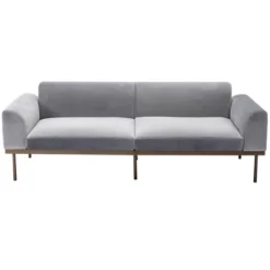 Modern Velvet Loveseat Sofa With Metal Legs And Two Pillows-ModernLuxe 20 Modern Velvet Loveseat Sofa With Metal Legs And Two Pillows-ModernLuxe -Baxton Studio Sale Shop GUEST e539921d 4322 44f2 9385 b0e3a9da3681