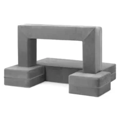 Delta Children Kids' And Toddlers Convertible Sofa And Play Set - Modular Foam Couch And Flip Out Lounger With 2 Ottomans - Gray - 3ct 17 Delta Children Kids' And Toddlers Convertible Sofa And Play Set - Modular Foam Couch And Flip Out Lounger With 2 Ottomans - Gray - 3ct -Baxton Studio Sale Shop GUEST e543e606 ec5d 43ed 99ed a1a134144cb3