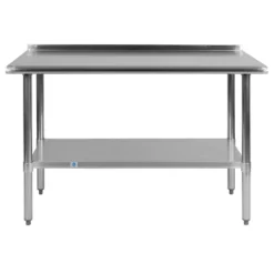 Emma And Oliver Stainless Steel 18 Gauge Prep And Work Table With Backsplash And Shelf, NSF 16 Emma And Oliver Stainless Steel 18 Gauge Prep And Work Table With Backsplash And Shelf, NSF -Baxton Studio Sale Shop GUEST e577decc ab03 46b1 843e d24f9a19e66e