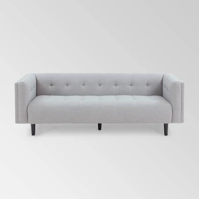 Ludwig Mid Century Modern Upholstered Tufted Sofa - Christopher Knight Home 8 Ludwig Mid Century Modern Upholstered Tufted Sofa - Christopher Knight Home - Image 8