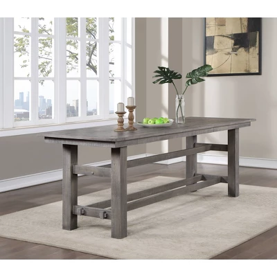 Keystone Ii Rustic Farmhouse Counter Height Dining Table Gray - Treasure Trove 3 Keystone Ii Rustic Farmhouse Counter Height Dining Table Gray - Treasure Trove - Image 3